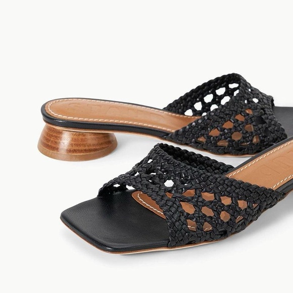 STAUD Shoes - NWT STAUD Classic Simone Crochet Heel Black SZ 38.5 (8.5)